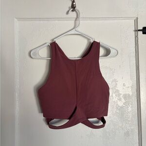 Athleta maroon sports bra, medium
